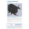 1HTitanium Coaxial Condenser/ Tube in Tube Heat Exchanger for  Marine air Conditioner and Stainless Steel Heat Exchanger