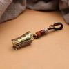 1Pcs Copper Brass Small Coffin Ornament Small Statue Figurine Miniature Arts And Crafts