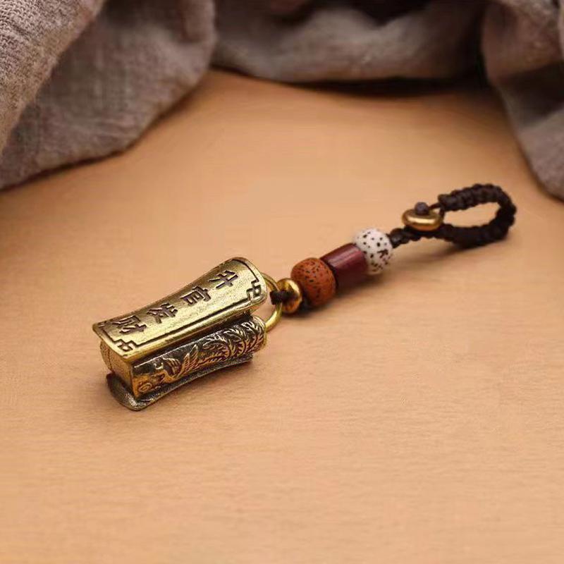 1Pcs Copper Brass Small Coffin Ornament Small Statue Figurine Miniature Arts And Crafts