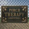 Vintage Metal Sign Therapy Session In Progress 8x12 Inch Wall Decor For Porch Home