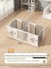 Gray & White Color Block Puppy Playpen for Small to Medium Dogs - Indoor Pet Crate & Isolation Fence