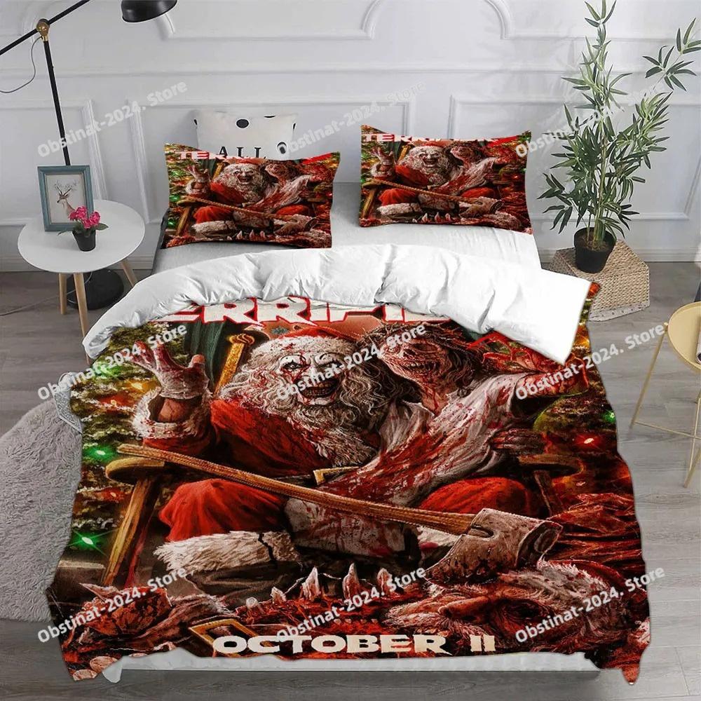 

Comforter Terrifier 3 () Bedding Sets Bed Comforter Pillow Case 3 Pieces Sets Horror Christmas Decoration Comforter (quilt)-EU Single(135*200cm)3pcs