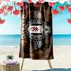 Fulham FC Print Beach Towel, Large Soft Quick Dry Towel for Beach Camping Swimming