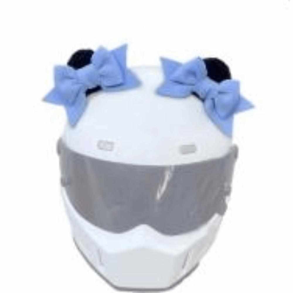 2Pcs Bowknot Motorcycle Hat Decoration 3D Moto Helmet Ears Moto Helmet Decoration  Riding Sking