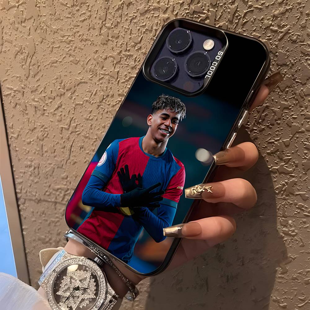 No.19 Football L-Lamine Y-Yamals Phone Case For iPhone 16,15,14,13,12,Pro,XS,Max,Plus,Mini,SE Black Candy Matte Shockproof Cover