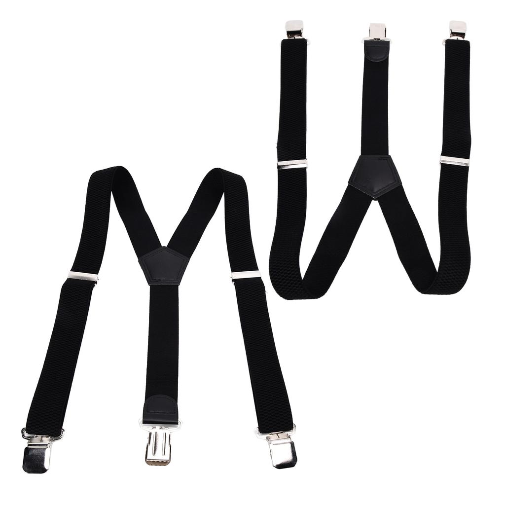 Mens Suspenders Strong Fixability Beautiful Practical Fashionable Metal Clip Wide Suspenders for Formal Party
