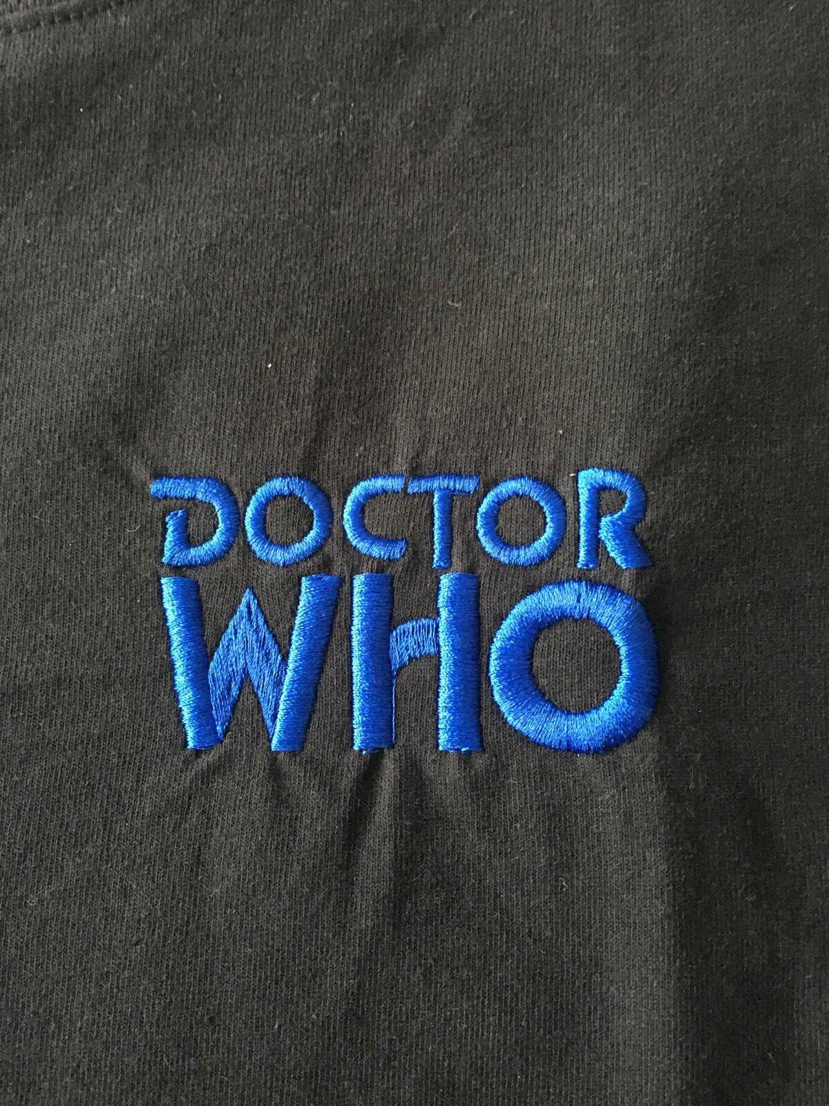 Dr Who – Embroidered Logo Men T-Shirt -NEW Available in 2XL New XL