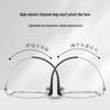 High-Intelligence Silver Ultralight Pure Titanium Narrow Eyeglasses for Women, Square/Round Face, Model 8933