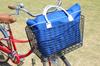 Sentan (Sentan Industries) Bicycle Front Basket with Mesh Wire Bottom and Mounting Brackets, GH-C430, Black Metal