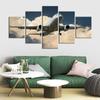 5Pcs Clouds Airplane Travel Decor Canvas Wall Home Decor No Framed 5 Panel Room Decor Pictures Paintings Poster 5 Pieces Art