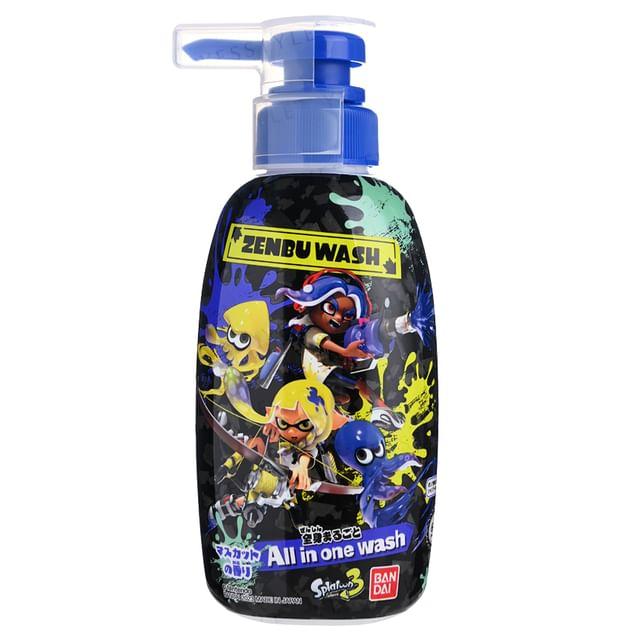 Bandai - Zenbu Wash Splatoon 3 All In One Shampoo 300ml
