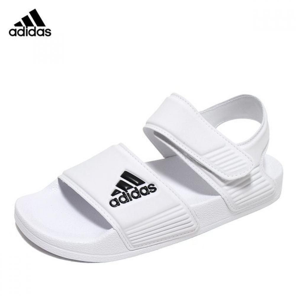 

Adidas Adidas Kids Adilette Velcro Sandals K White Children Junior Summer Water Play Velcro Shoes GW0342