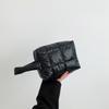 Fashion PU Cosmetics Storage Bag Large Capacity Travel Small Square Bag Handheld Makeup Bag Lady Wallet