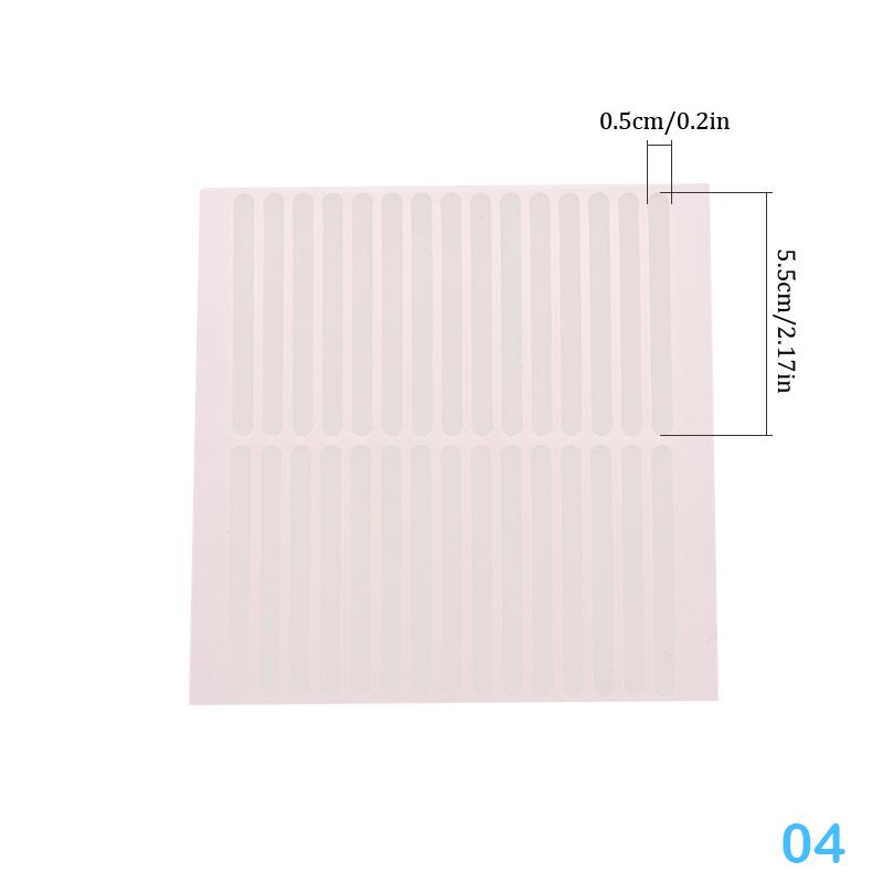 30Pcs Transparent Double Adhesive Tape Nail Tip Self Adhesive Tape Display Bar Nail Art Swatch Display Tool Nail Products