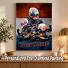 Max Verstappen Custom Name Text 5D Diamond Painting Kit DIY Full Drill Diamond Art Decoration