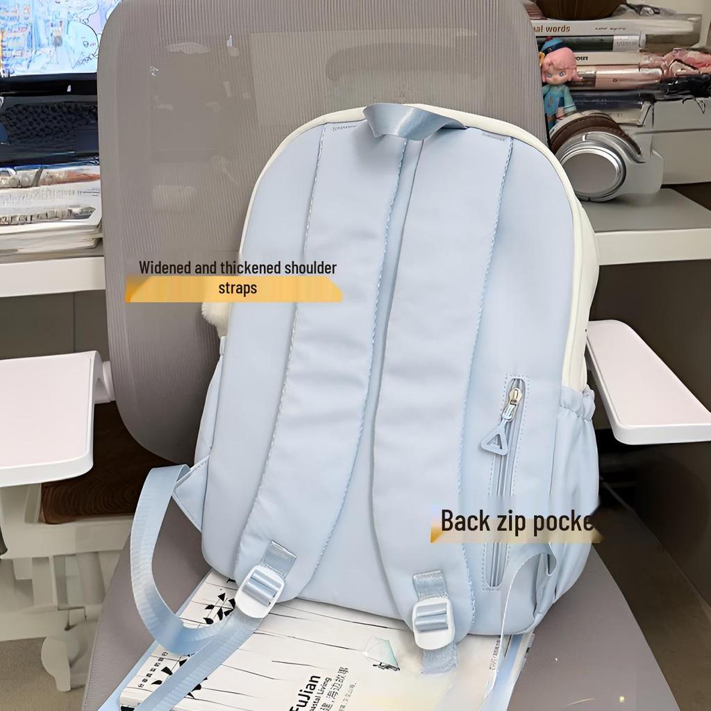 Japanese-Style Cute Backpack for Students: Lightweight, Double-Shoulder Bag for Elementary To High School Girls