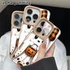 Phone Case: 2D Flat Lambskin Suitable for iPhone 18, 17, 16, 15, 14, 13 Pro Protective Case, Sweet and Cute, Christmas and Halloween Gifts
