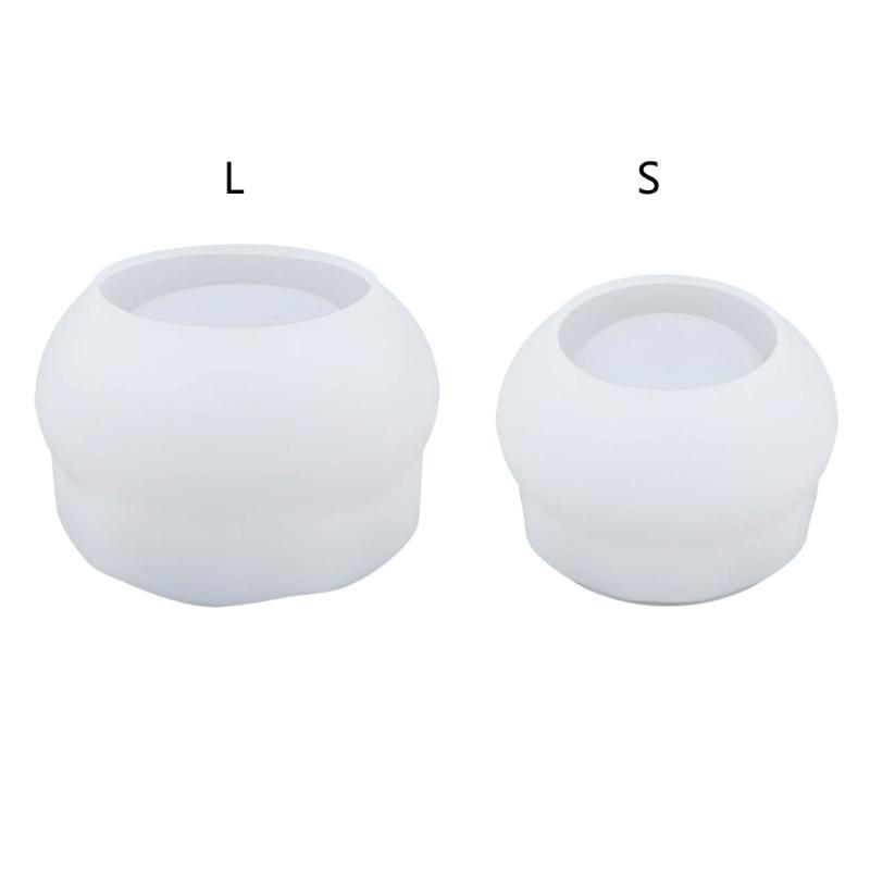 Candle Jar Silicone Mold DIY Epoxy Resin Mould Fish Tank Succulent Flower Pot Plaster Molds Storage Box Crafts Decor