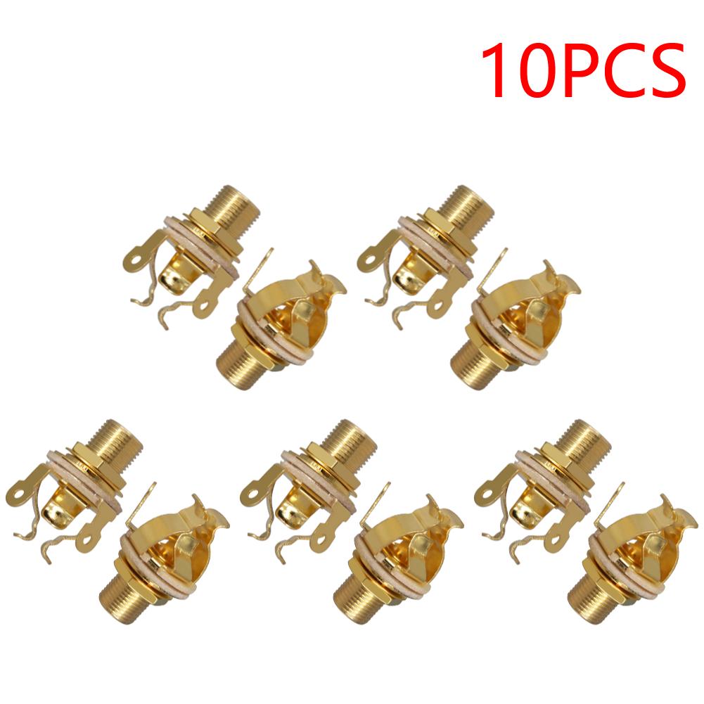 1/4 Inch 6.35Mm Guitar Pickup Output Jack Metal Electric Guitar Mono Jack Mono Output Jack Guitar Parts