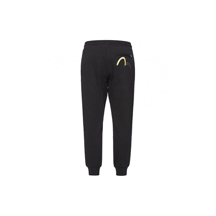 Evisu SS20 Personalized Letter Color Block Logo Printed Sports Pants Men pants Black 2ESGNM0SP350XX