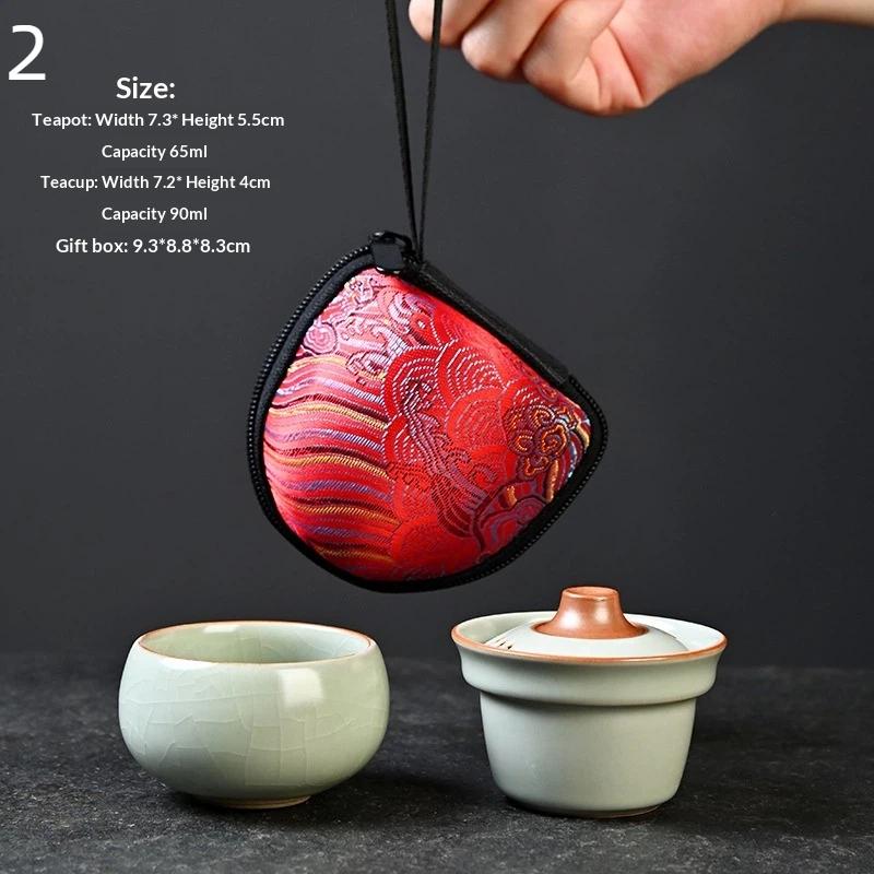 

Miniature Camping Tea Set - Unbreakable Ceramic Solo Cup With Travel Case Ultralight, Backpacking Gear, Portable Brewing Kit 2