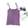 2026 Women's Korean Ruffled Trim Slim Knit Camisole Top