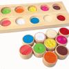 Educational 0.65 Memory Touch Flip Board - Rubberwood Toy for Baby Color Recognition