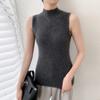 2025 Women's High Neck Sleeveless Cashmere Vest - Slimming Autumn/Winter Base Layer