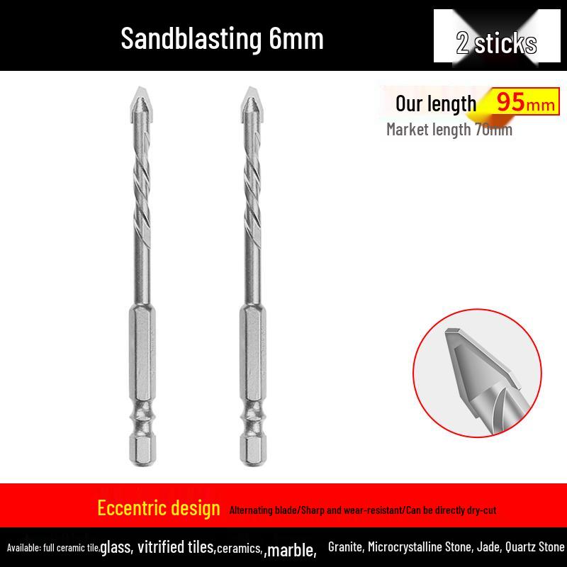 Eccentric Tilting Drill Bit for Marble and Concrete