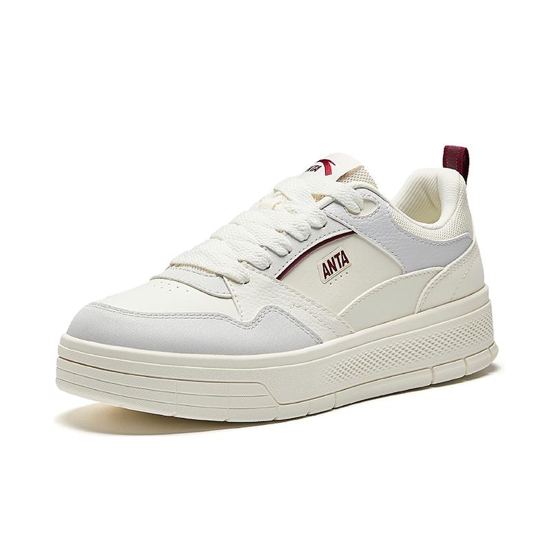 Anta Lightweight Versatile Sneakers Men Sneakers Ivory-White Sand-Gray Lychee-Red 912518004-1