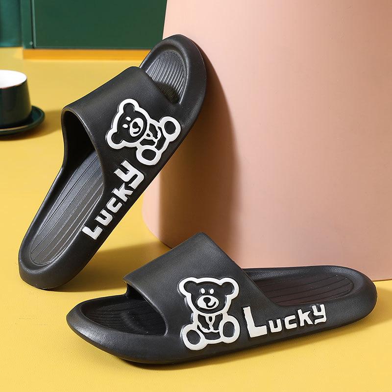 EVA Slippers Couple Summer Home Thick Soft Bottom Sandals Men and Women Indoor Bathing Anti-slip Slippers