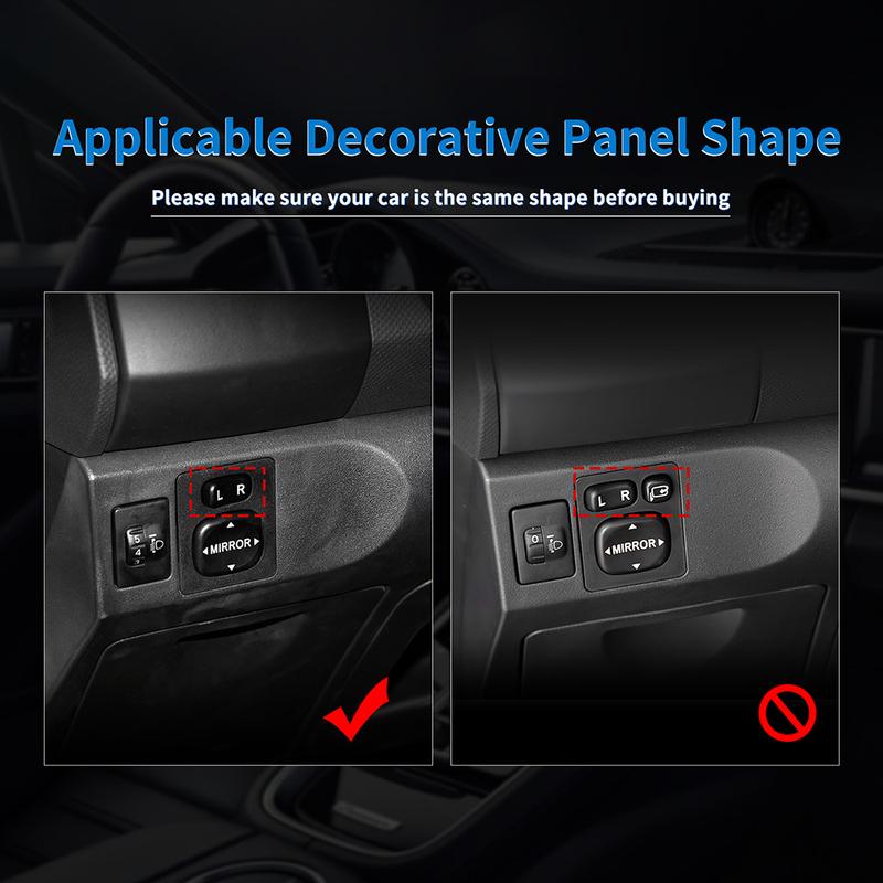 For Toyota Yaris 2006 2007 2008 2009 2010 2011 Real Soft Carbon Fiber Sticker LHD Car Headlight Rearview Mirror Button Trim.