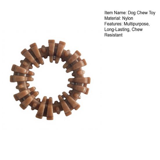 Dog Chew Toy Textured Ring Puppy Teething Toy Keeps Dogs Busy for Aggressive Chewers Dental Health Chewing Instinct