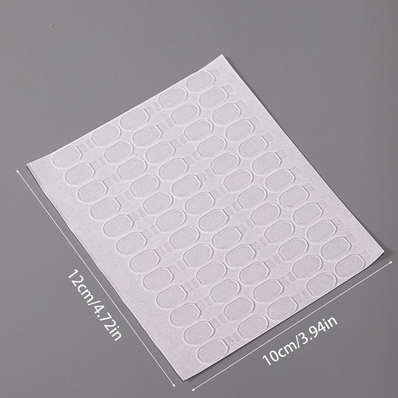 

60 шт. Гелевые Ультратонкие Мягкие Желейные Клейкие Стикеры для Дисплея Накладных Ногтей Эллиптический Без Следов Двусторонний Клейкий Скотч