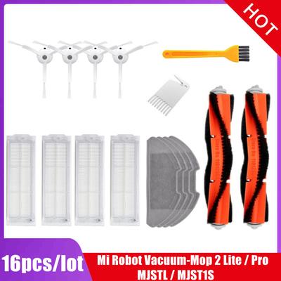Für Xiaomi Mi Robot-Staubsauger-Wischer 2 Lite / Pro / MJSTL / MJST1S Roboterstaubsauger Ersatzteile Hauptseitenbürste Hepa-Filter Wischtuch Lappen