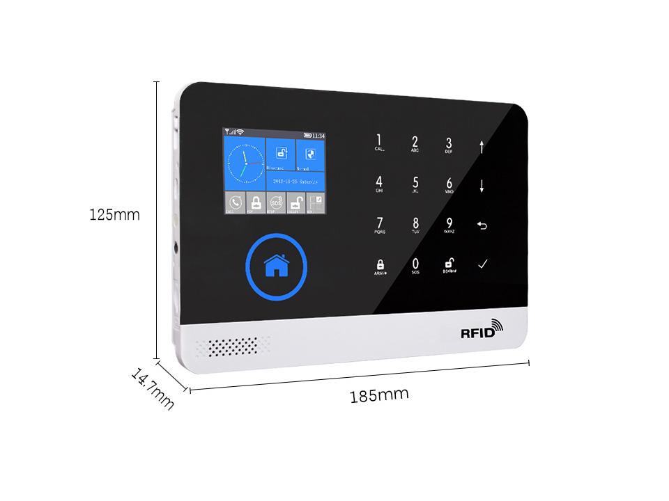 Smart 4G WiFi GSM Anti-Theft Alarm with Multi-Language Mobile App Tuya Integration