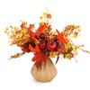 Faux Maple Leaves Autumn Themed Decoration Vibrant Artificial Maple Leaves Branches for Fall Decor Realistic Looking for Flower