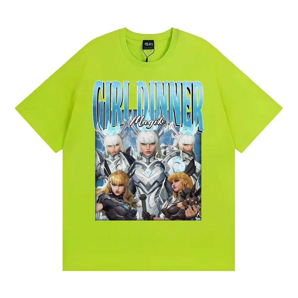 

Anime Girl Dinner Magik Vintage Graphic T Shirt Marvel Rivals Characters T-shirts Men Women Y2k Fashion Casual Oversized T-shirt 4XL