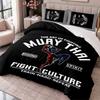 Muay Thai Gym 3Pcs Bedding Set Duvet Cover With Two Pillowcases For Bedroom Home Decoration