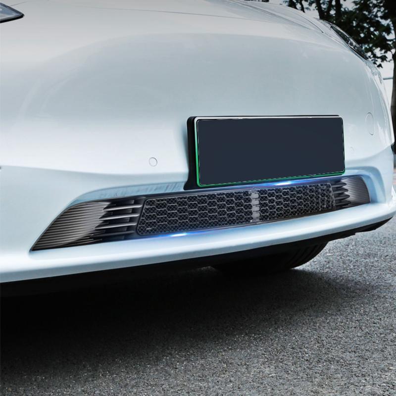 ABS Car Front Grill Grille Decorative Cover Case Frame Trim Strip Sticker Accessories For Tesla Model 3 Y 2024 2024 2024 2024