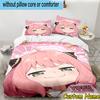 3pcs Custom Name Spy Family Adventure Bedding Set Includes 1 Duvet Cover & 2 Pillowcases for All Seasons Dormitory Home Decor Christmas gifts