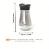 1Set Seasoning Bottles Sealed Glass Spice Bottle Moisture-proof Refillable Salt and Pepper Dispenser Kitchen Cumin Seaoning Can