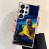 Blue Yellow Ukrainian Girl Plating Phone Case For Samsung Galaxy S24 S25 FE S26 Edge S23 Ultra S22 S21 Plus S20 Anti-Fall Airaba