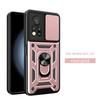 Für Infinix Hot 11s NFC Hülle Infinix Hot 11s NFC Cover Magnetischer Ringhalter Rüstung Handyhülle Schiebbarer Kamera-Schutz Rückseite