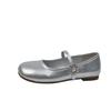 Fan Jieya round head Mary Jane flat single shoes women's spring and summer new models with skirts Japanese small leather shoes