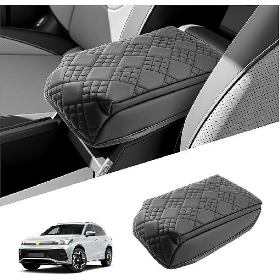 SKTU for 2013-2019 Volkswagen VW Golf 7 MK7 MK7.5 Central Console Armrest Rest Pad 2019 Golf 7 MK7 MK7.5 Center Console Seat Box Cover Protector