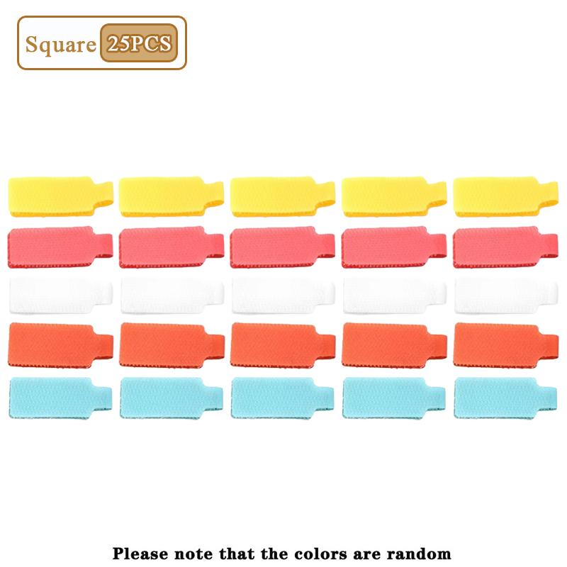 5-100PCS Cable Label Magic Tape Writable ColoredCable Identification Strap Self AdhesiveWire Management Classification Organizer