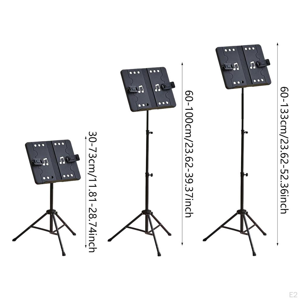 Skládací hudební stojan pro housle, nastavitelný stolní držák knihy