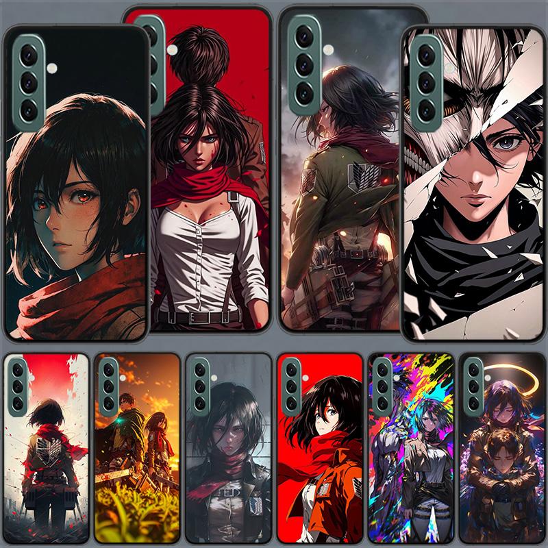 Character MIKASA Phone Case for Samsung A54 A14 A24 A34 A17 A37 A57 A55 A35 A25 A15 A07 A05S A04S A12 A22 A32 A52S A72 Galaxy No