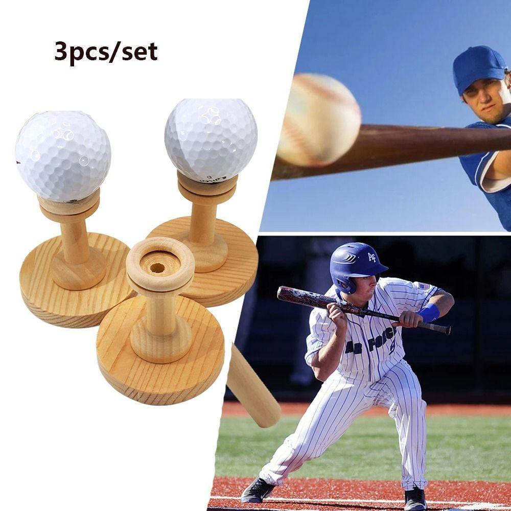 

3Pcs Storage Rack Golf Ball Tees Easy To Install Golf Tennis Ball Support Baseball